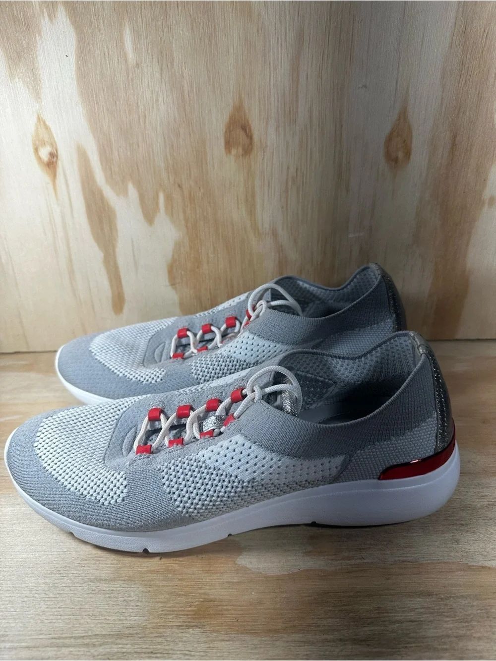 Michael Kors Gray Knit Casual Sneakers Women’s Size 7.5
